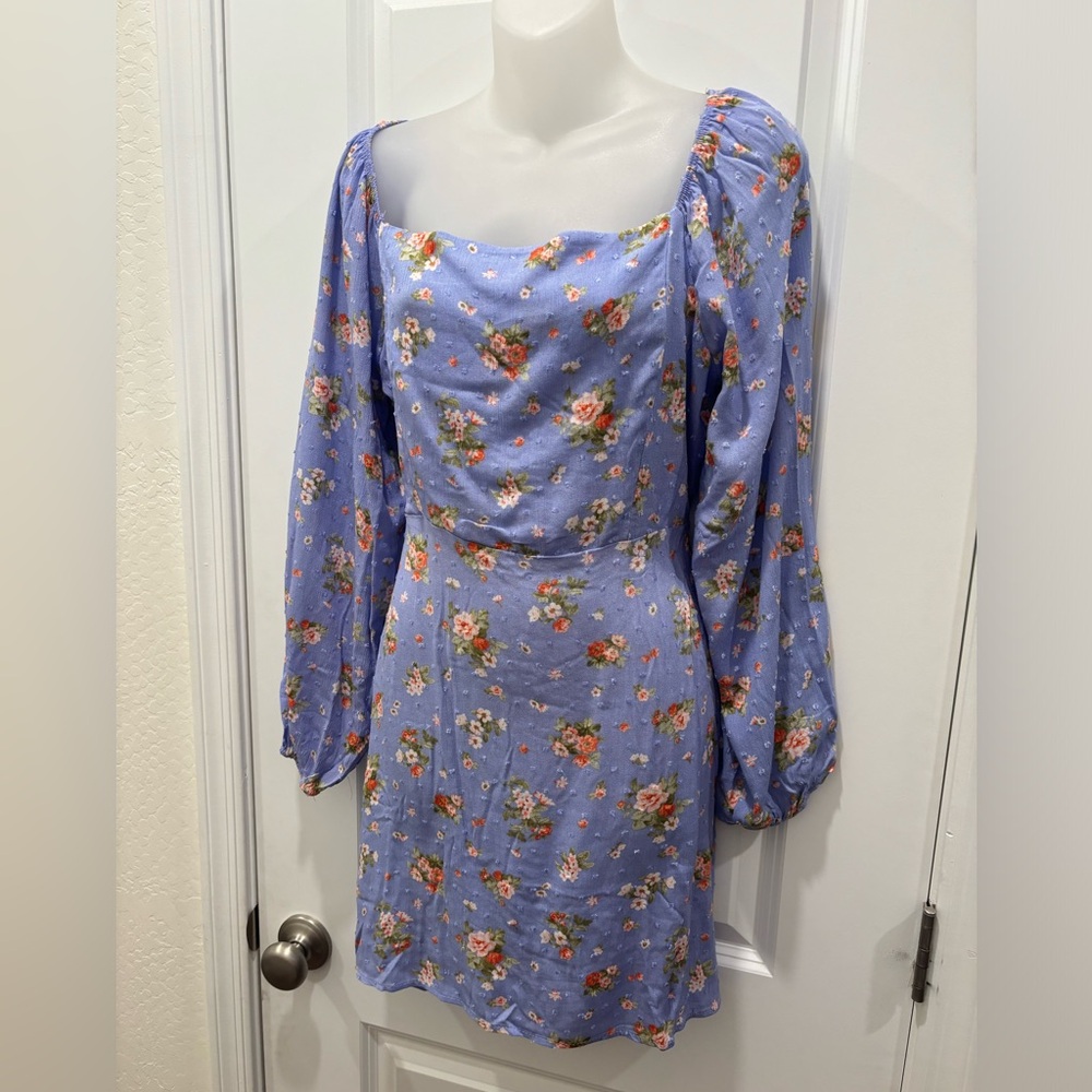 Beautiful Velvet Torch summer mini dress chiffon Sz small in lavender